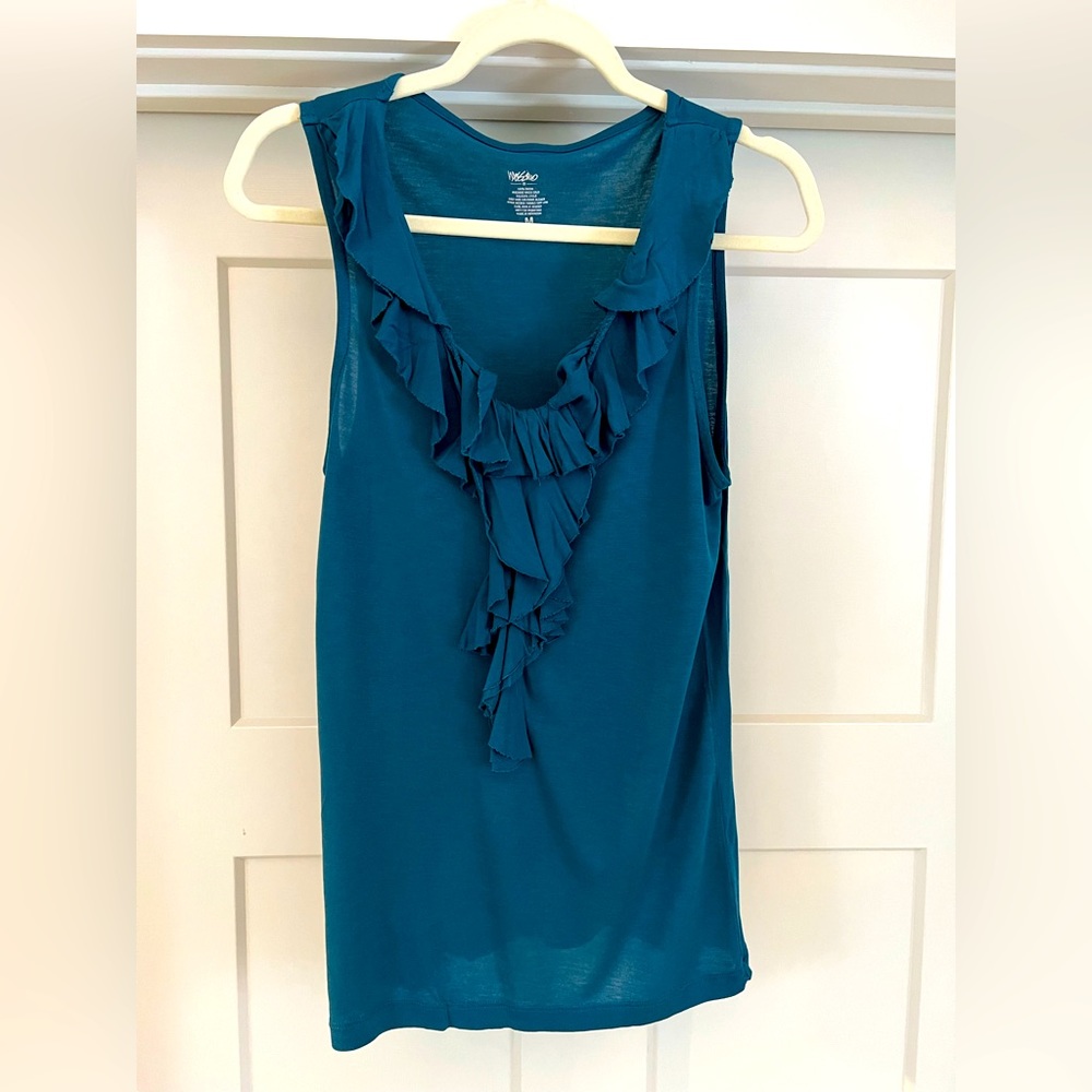 Mossimo, size Medium, teal tank top.